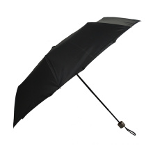 China factory 3folding parasol logo safe blunt umbrella for man